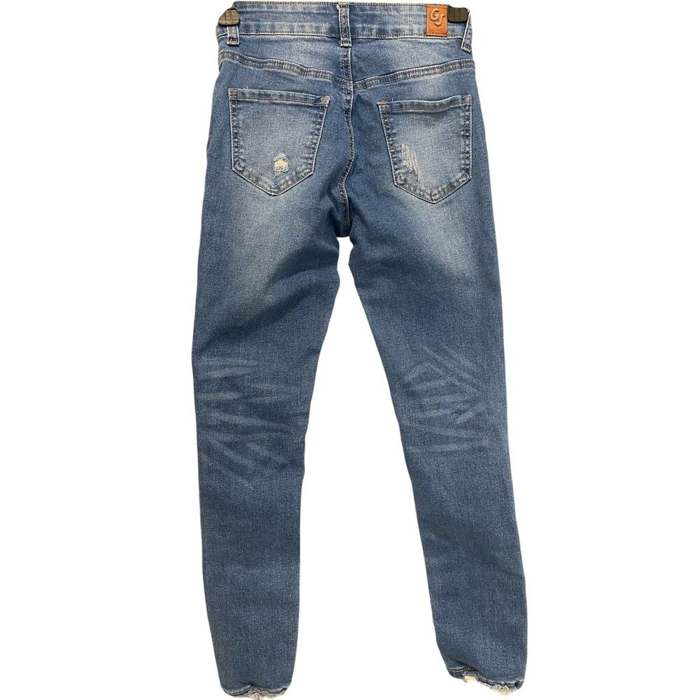 Gogo Jeans High Rise Dream Fit Distressed Skinny Juniors /Women’s 00/23 Denim - Picture 2 of 4